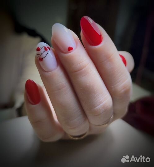 Наращивание ногтей гелем, покрытие гель- лаком