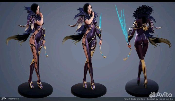 Фигурка 3Д печать blade & soul