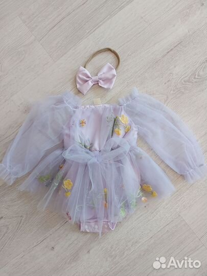 Платье боди для девочки 62 68