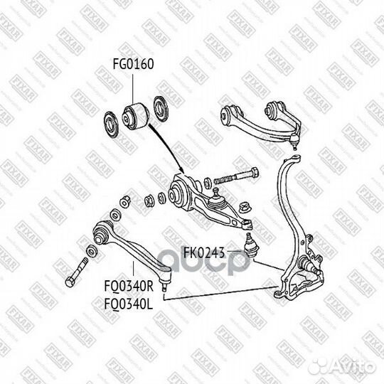 Рычаг передней подвески правый MB W220/C215 98