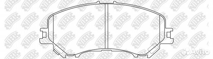 Колодки тормозные дисковые перед PN2804 NiBK