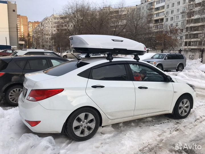 Автобокс на крышу Broomer для hyundai solaris