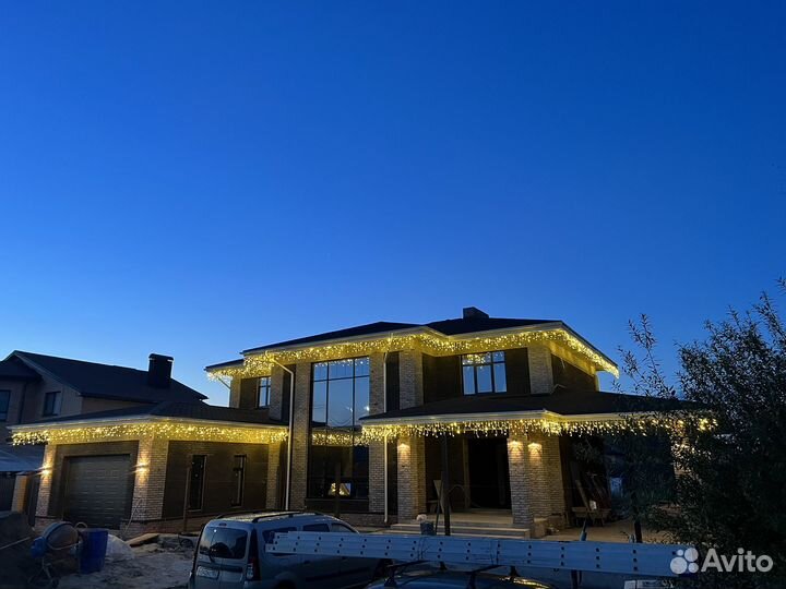 Новогоднее украшение частных домов и др. объектов