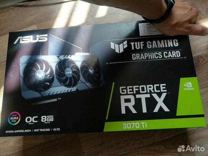 Видеокарта asus TUF Gaming GeForce RTX 3070 Ti