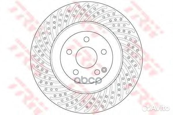 Диск тормозной перед DF6242S TRW