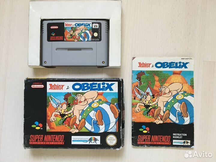 Картридж Asterix & Obelix для Super Nintendo