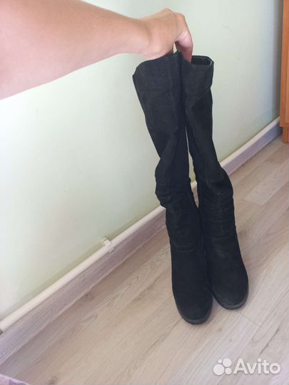 Сапоги зимние на танкетке