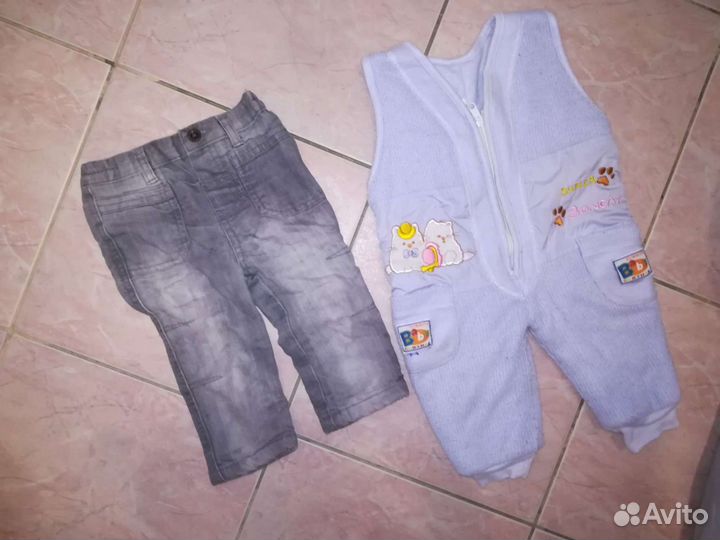 Мешок детских вещей с 0 до 2+