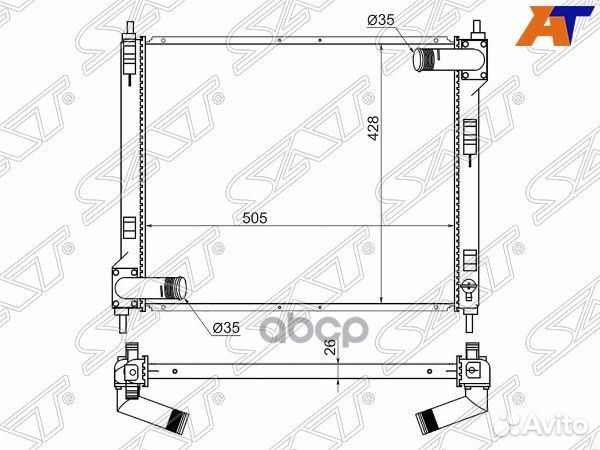 Радиатор Nissan Almera 12-19 / Juke 10-20 SG-NS