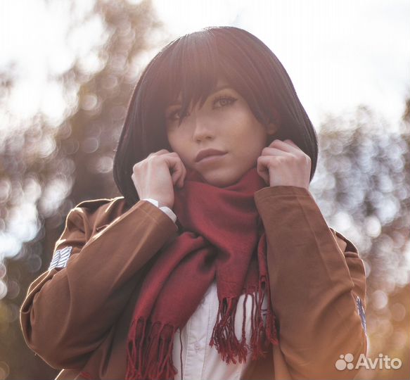 Парик на Микасу из Атаки Титанов