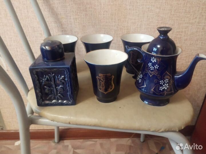 Фарфоровая посуда СССР. Кобальт. Бронницы