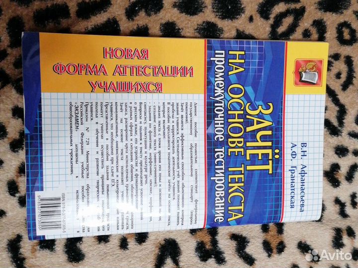 Русский язык 6 класс зачет