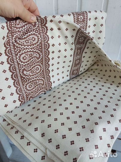 Отрезы ткани СССР хлопок, шёлк, вискоза, лён