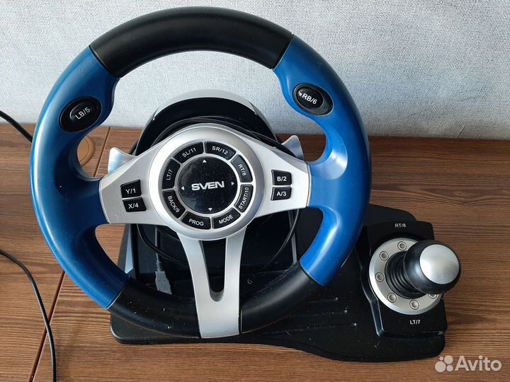 Игровой руль с педалями для пк