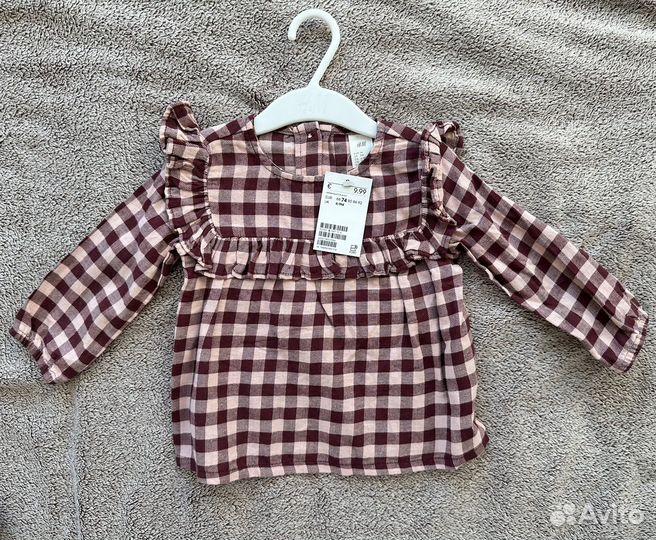 Платье туника hm, 74 и 86 размер