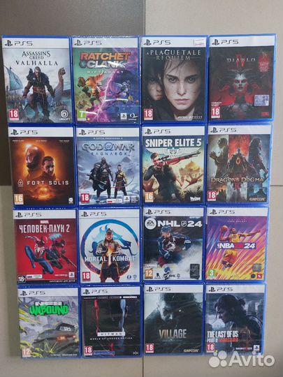 Диски игры для playstation 5 ps5. Новые и бу. Выку