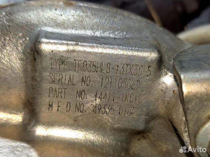 Турбина (MR16DDT) (Дефект) juke (F15) Nissan