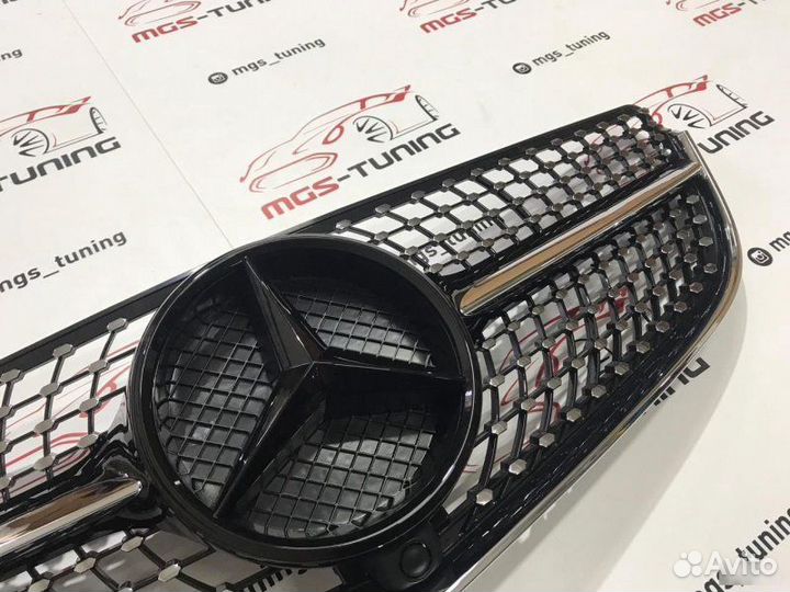 Решетка e coupe с207 13-16 гг. Diamond Black Ч/З