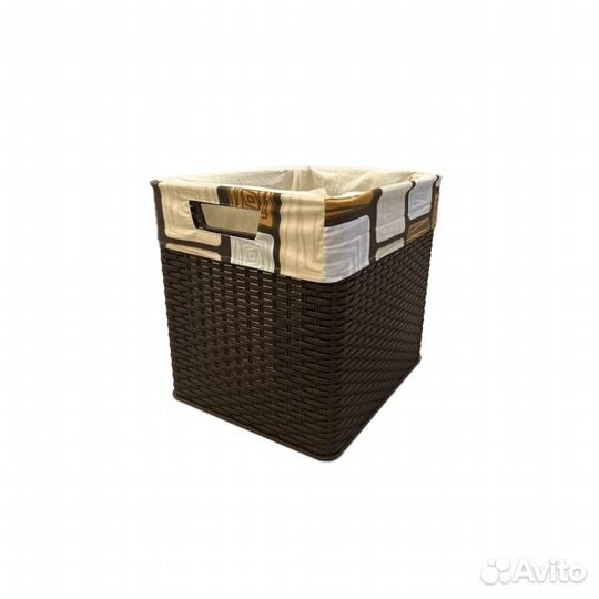 Корзина Уют 385х320х350мм К-001 с мешком в ассорт