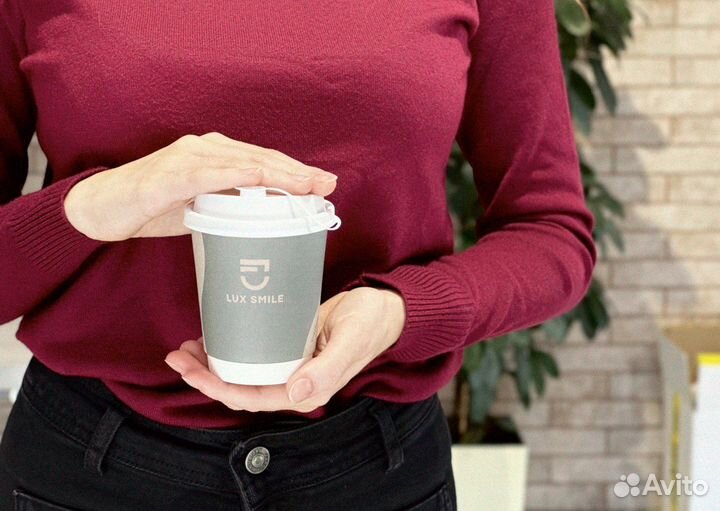 Бумажные стаканы оптом 250мл, 350мл / Крышки