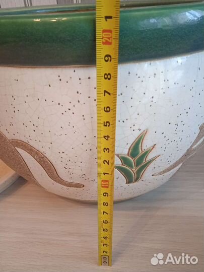 Кашпо для цветов керамическое