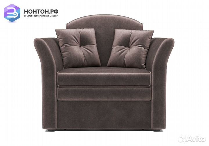 Кресло выкатное Малютка 2 вельвет шоколадный