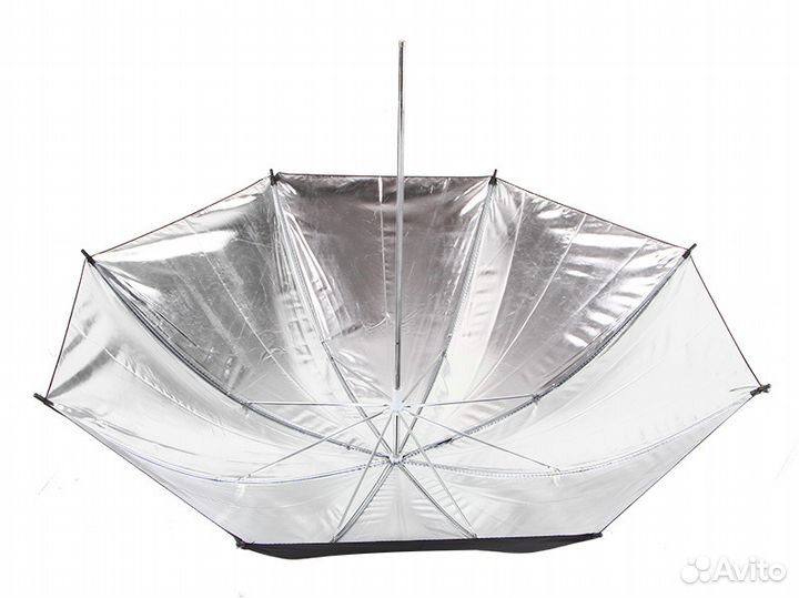 Зонт на отражение серебро