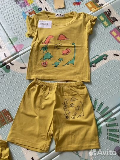 Костюм для мальчика 74 80 новый футболка и шорты