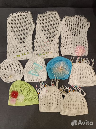 Косынки, летние шапочки для девочек