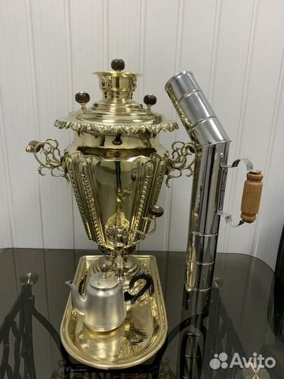 Самовары дровяные на углях,поднос в подарок