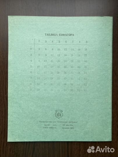 Тетрадь СССР в клетку