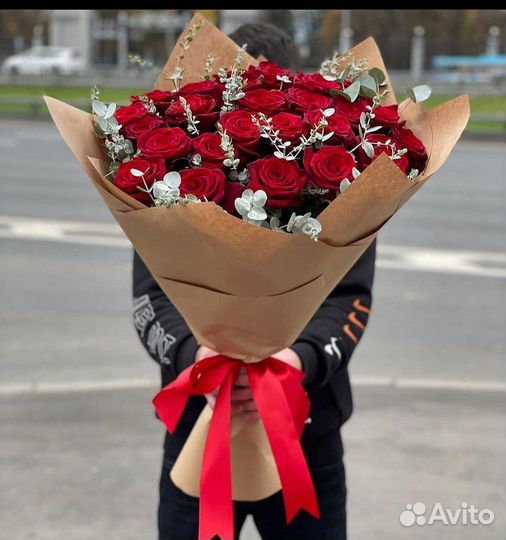 101 Роза Цветы Букеты 501 51 25 Роз Доставка