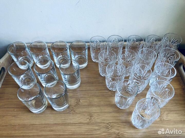 Бокалы рюмки стопки