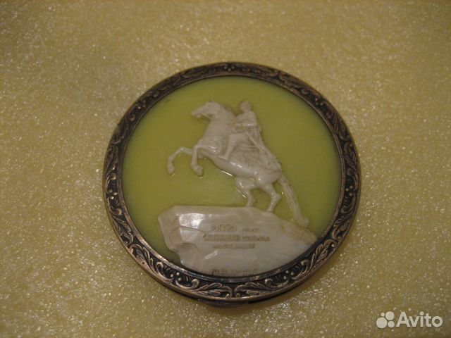 Пудреница, серебро 875, 1950-х гг