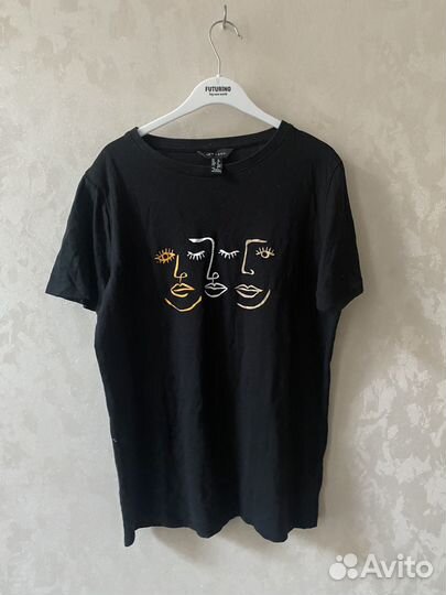 Футболка женская черная new look