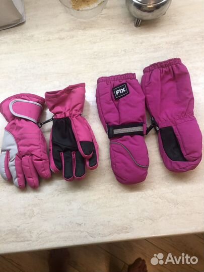 Горнолыжные перчатки детские и краги