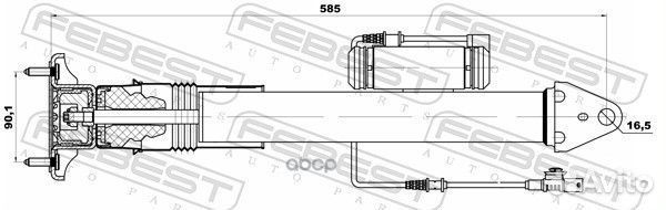 Амортизатор задний mercedes W164 16110-002R 161