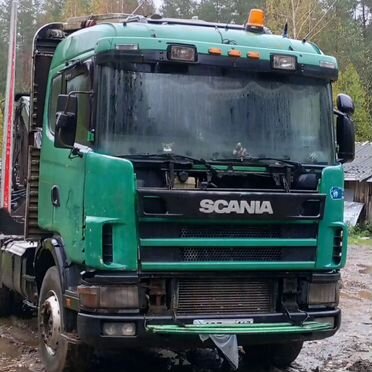Лесовоз (сортиментовоз) Scania R144 GB с КМУ Loglift, 1999