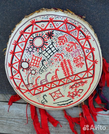 Бубен талеутский с маской духа - помощника