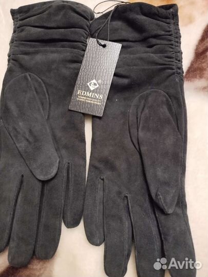 Перчатки женские замшевые