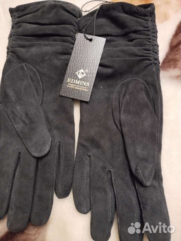 Перчатки женские замшевые