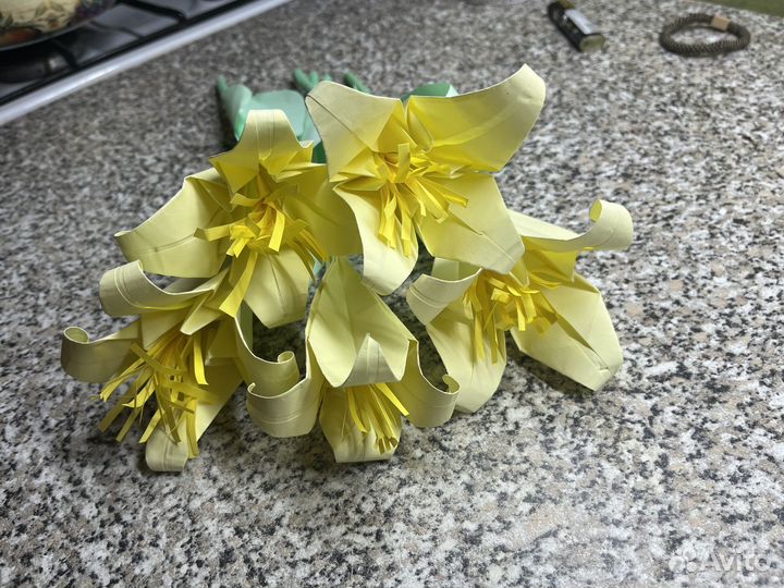 Цветы оригами Лилии