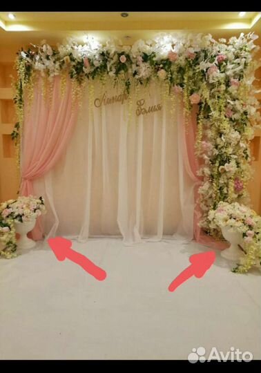 Искусственные цветы в горшках бу