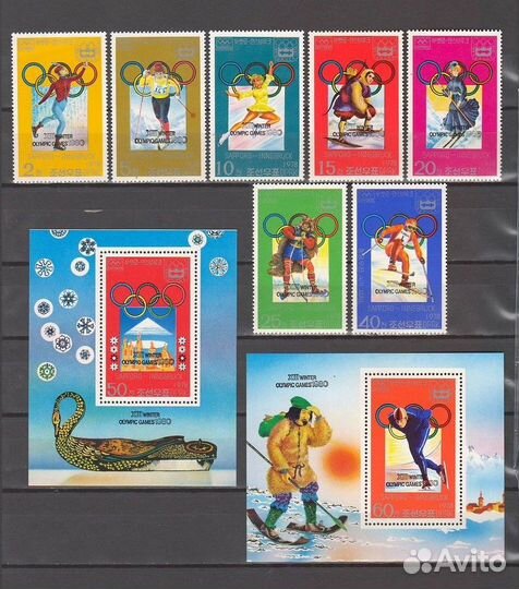 Марки чистые олимпиада Лейк-Плэсид 80 MNH
