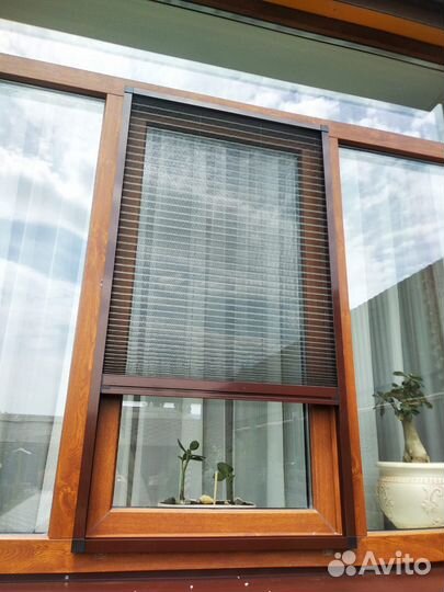 Москитная сетка плиссе (гармошка) на двери и окна