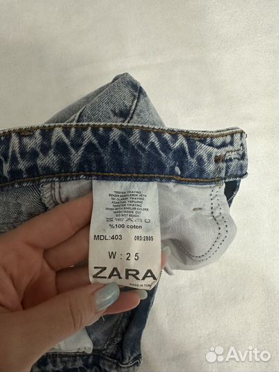 Джинсовая юбка миди zara