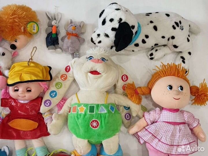 Детские игрушки музыкальные мягкие огромный пакет