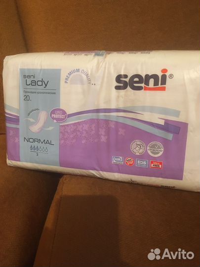 Урологические прокладки Seni Lady normal 3 капли
