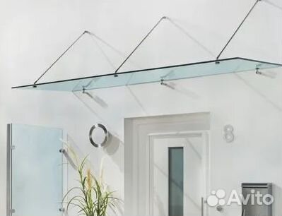 Стеклянный козырек