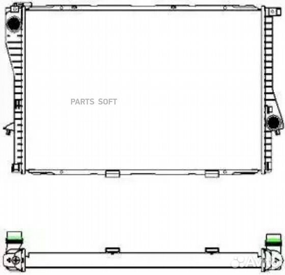Радиатор охлаждения Бмв 5 25 2000